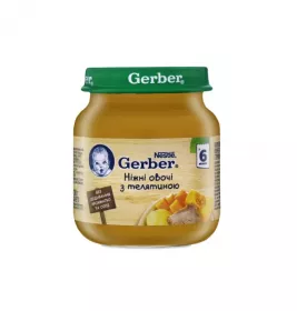 Пюре Gerber Нежные овощи с телятиной 130г